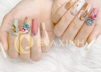 mẫu nails cô dâu